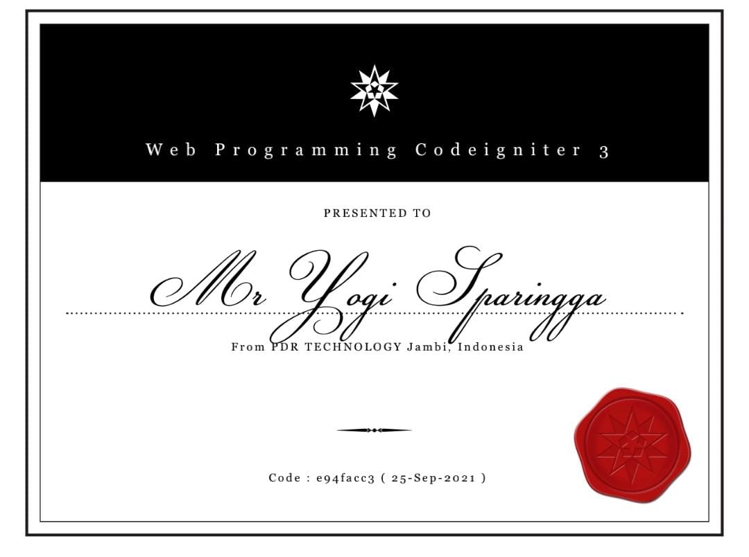 Web Programming Codeigniter 3